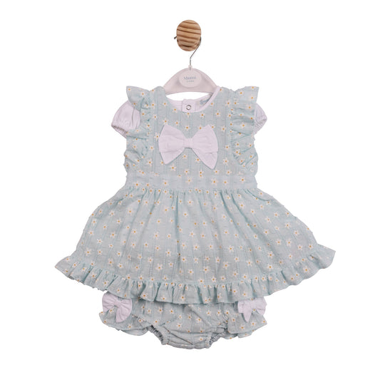 Blue Dasiy Dress and Bloomers