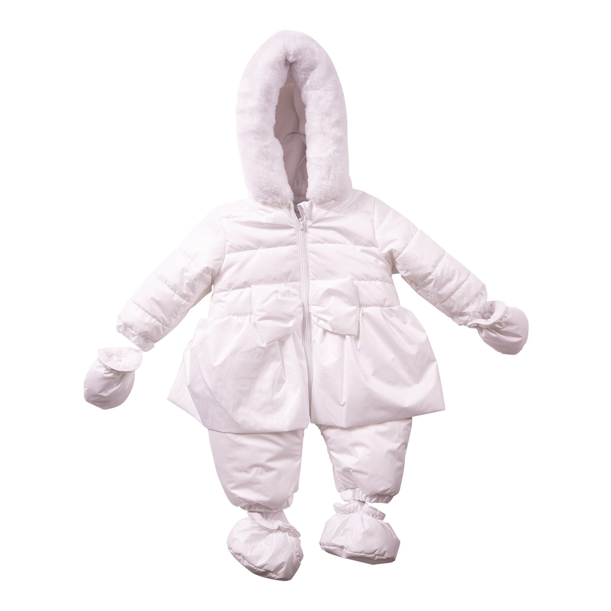 MB7272A - Snowsuit - White - Irredescent