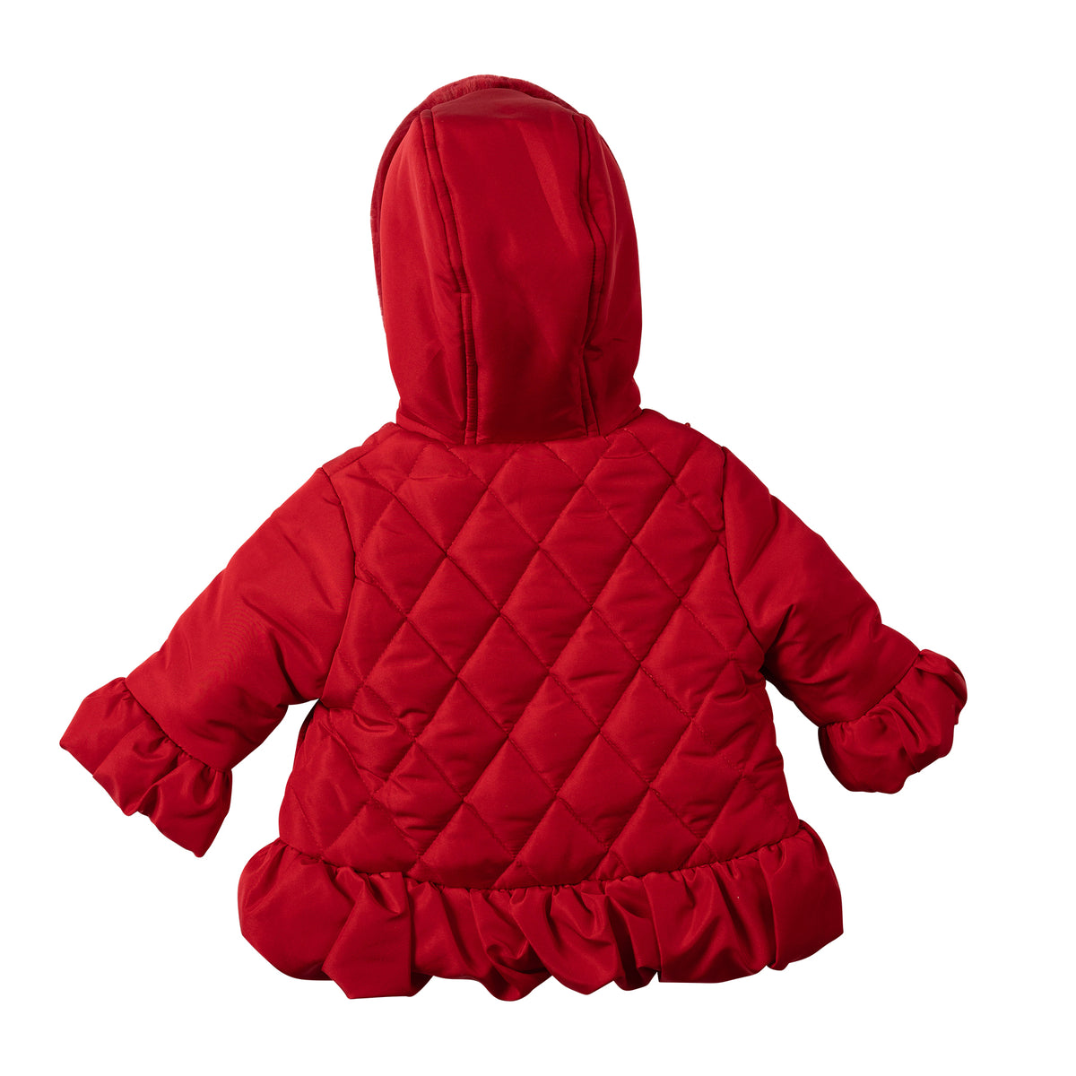 Red Pearl Bead and Frill Coat - MB7283