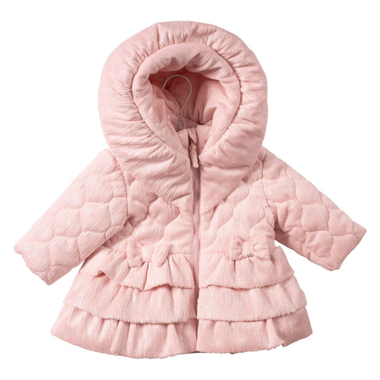 MB7285B - Coat - Pink - Irredescent Frill