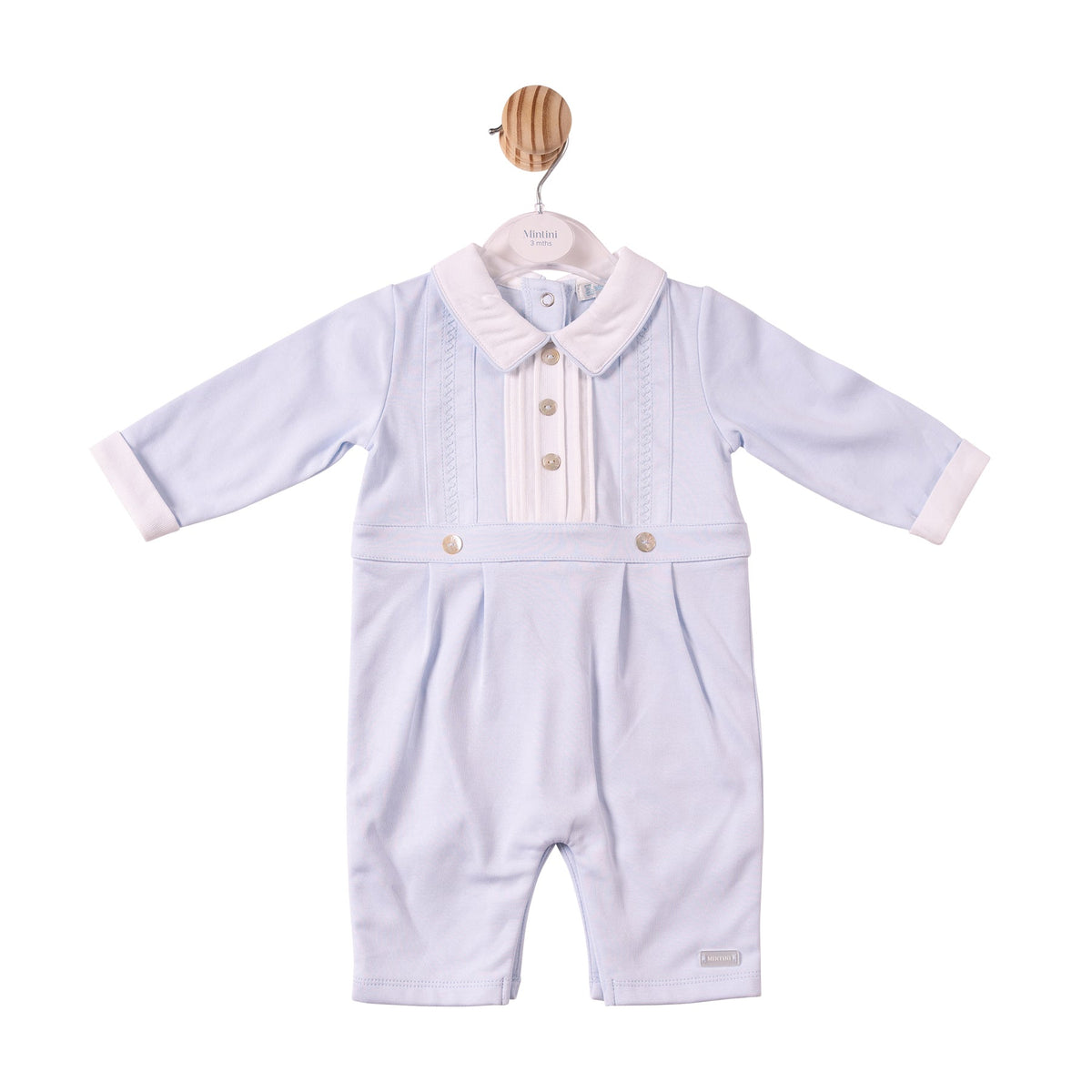 Blue Interlock Romper - MB7297