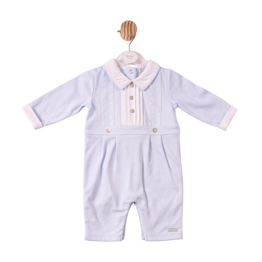 Blue Interlock Romper - MB7297