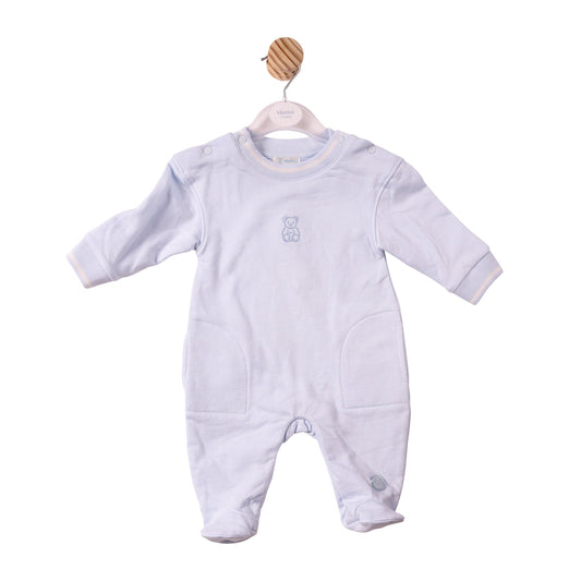 Blue Mintini Bear Babygrow - MB7301