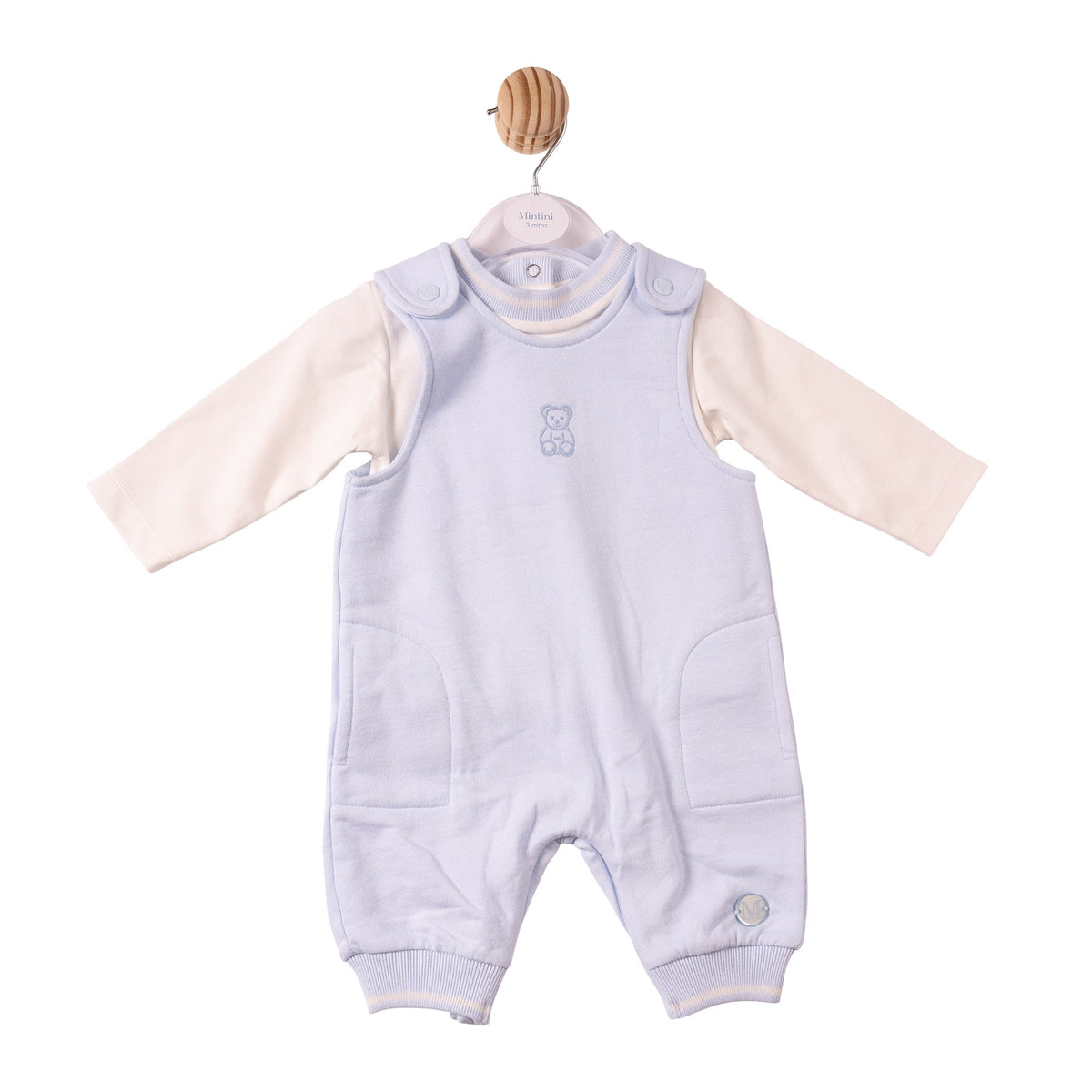 Blue Mintini Bear Top & Dungaree - MB7303