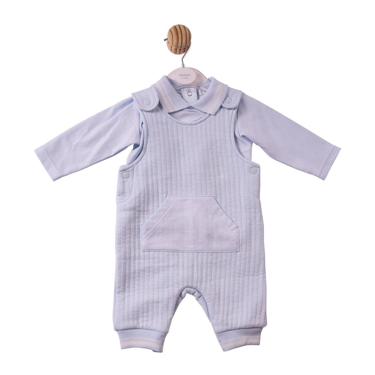 Blue French Terry Top & Dungaree - MB7330