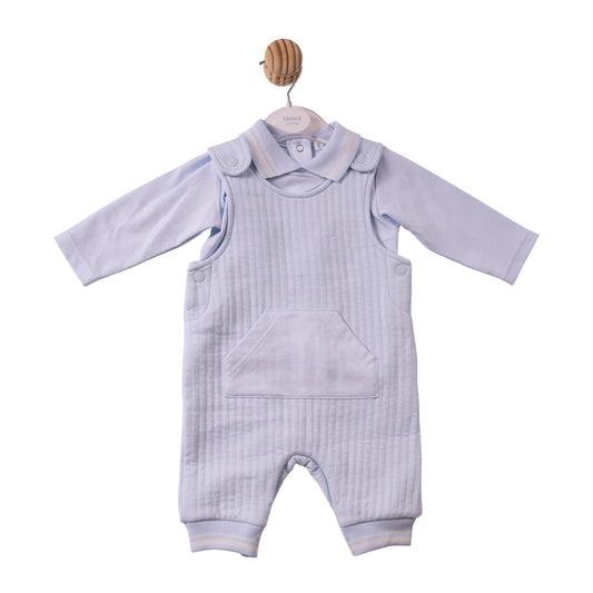 Blue French Terry Top & Dungaree - MB7330