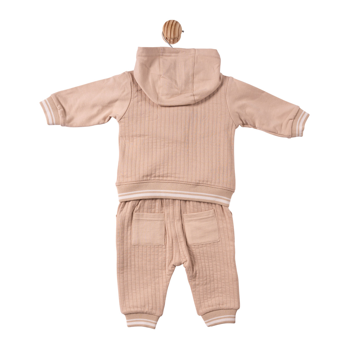 Beige French Terry 3pc Tracksuit - MB7340