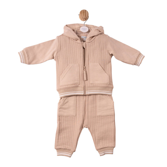 Beige French Terry 3pc Tracksuit - MB7340