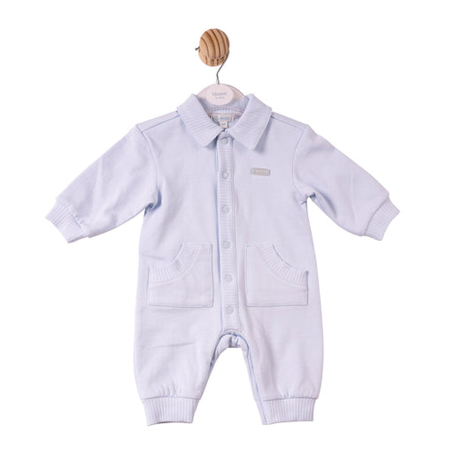 Blue Brushed Romper - MB7356