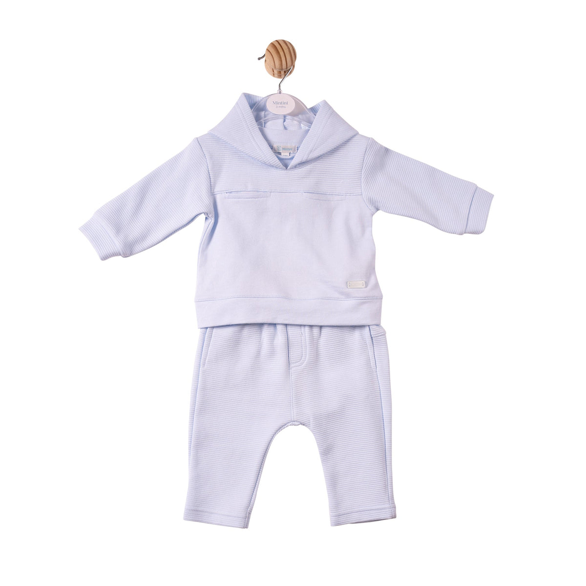 Blue Ribbed Jersey Jogset - MB7371