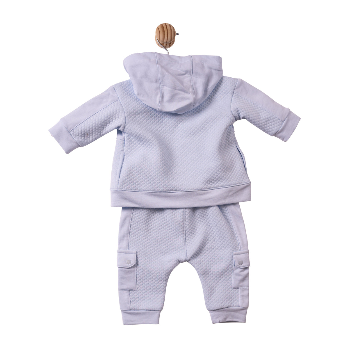 Blue Square Jacquard 3pc Tracksuit - MB7384