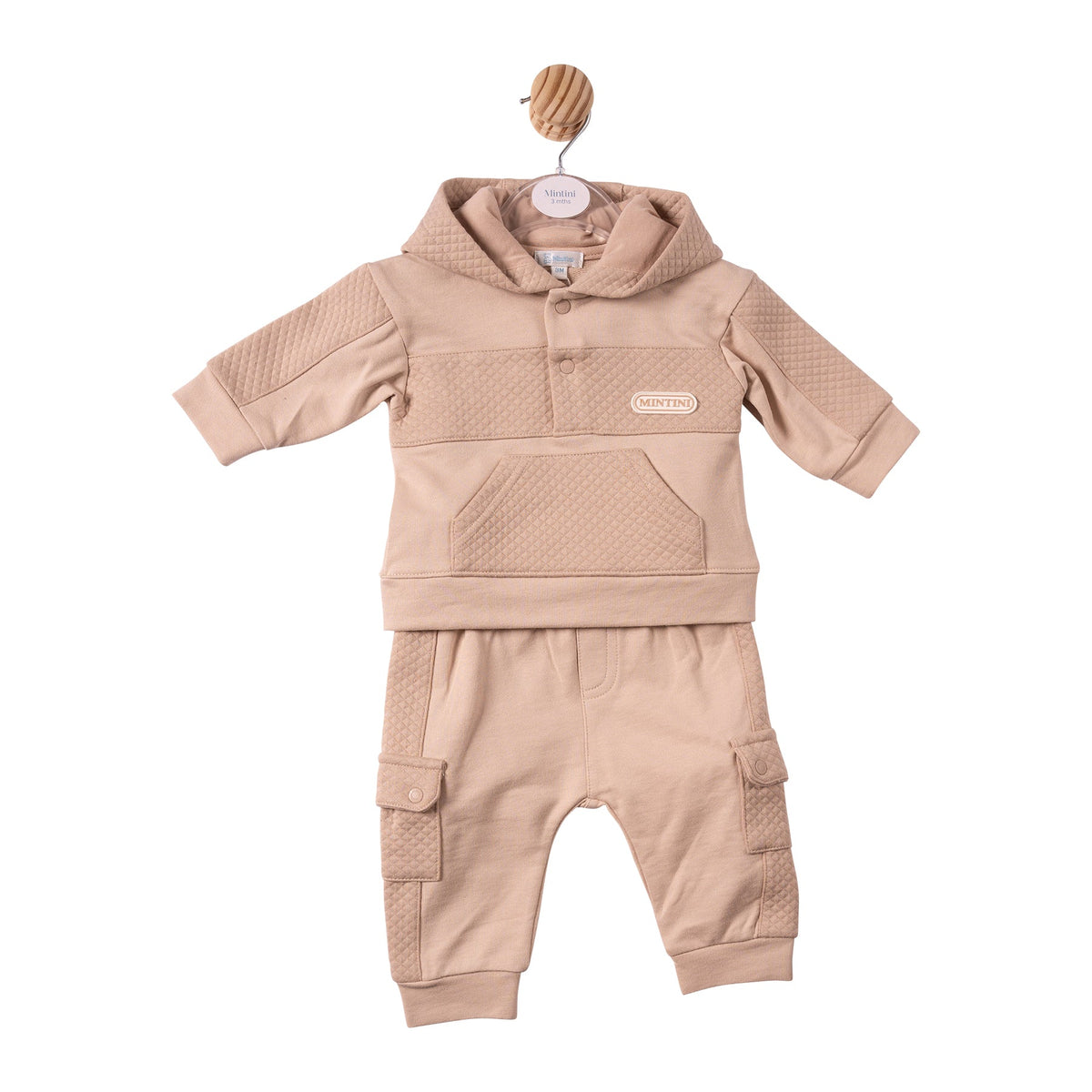 Beige Square Jacquard Tracksuit - MB7389