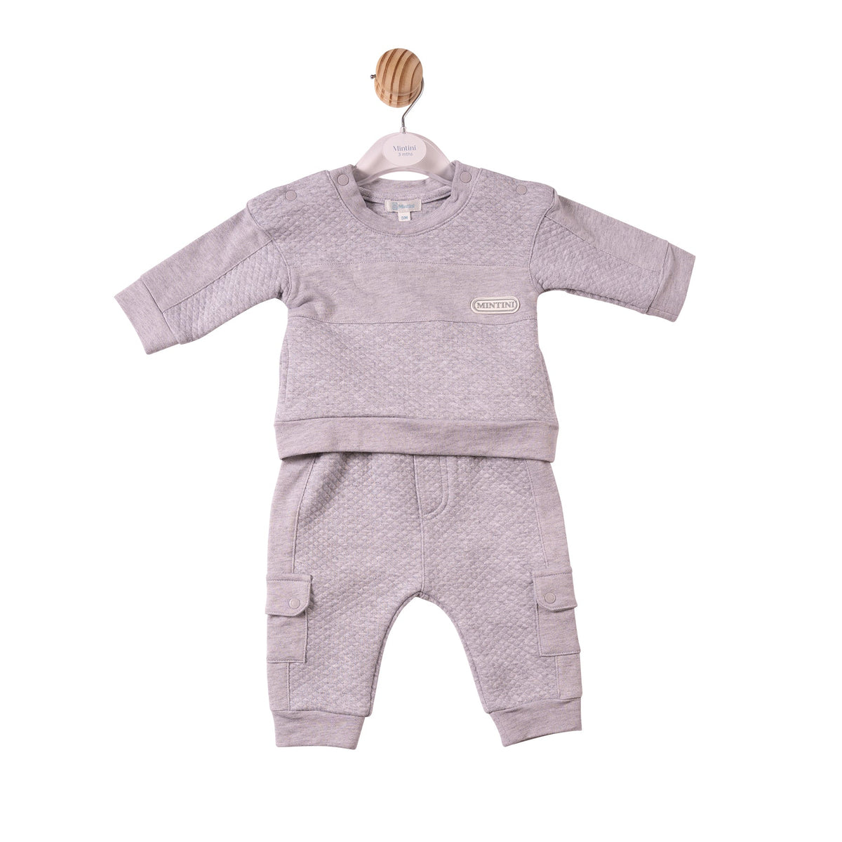 Grey Square Jacquard Tracksuit - MB7399