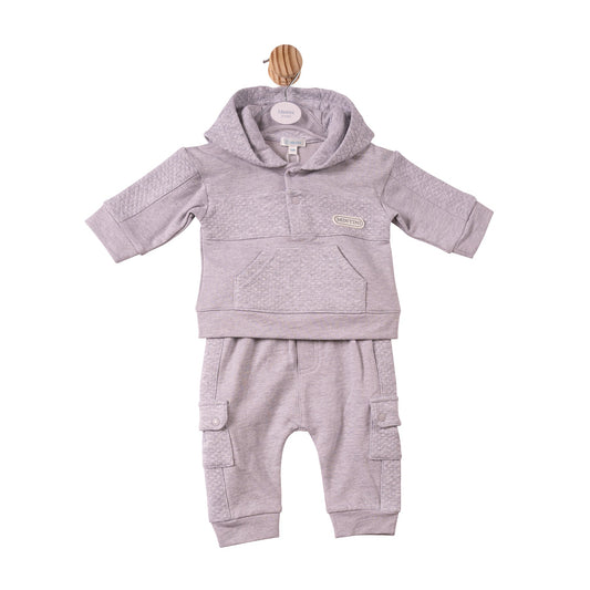 Grey Square Jacquard Jogset - MB7401