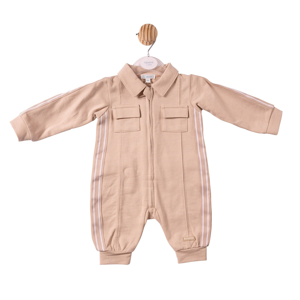 Beige Tape Romper - MB7410