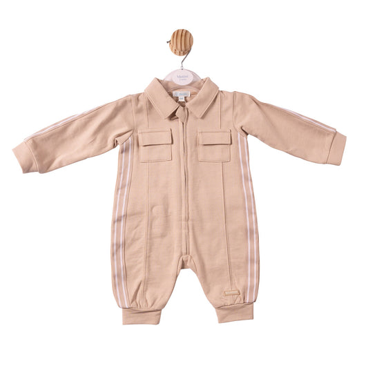 Beige Tape Romper - MB7410