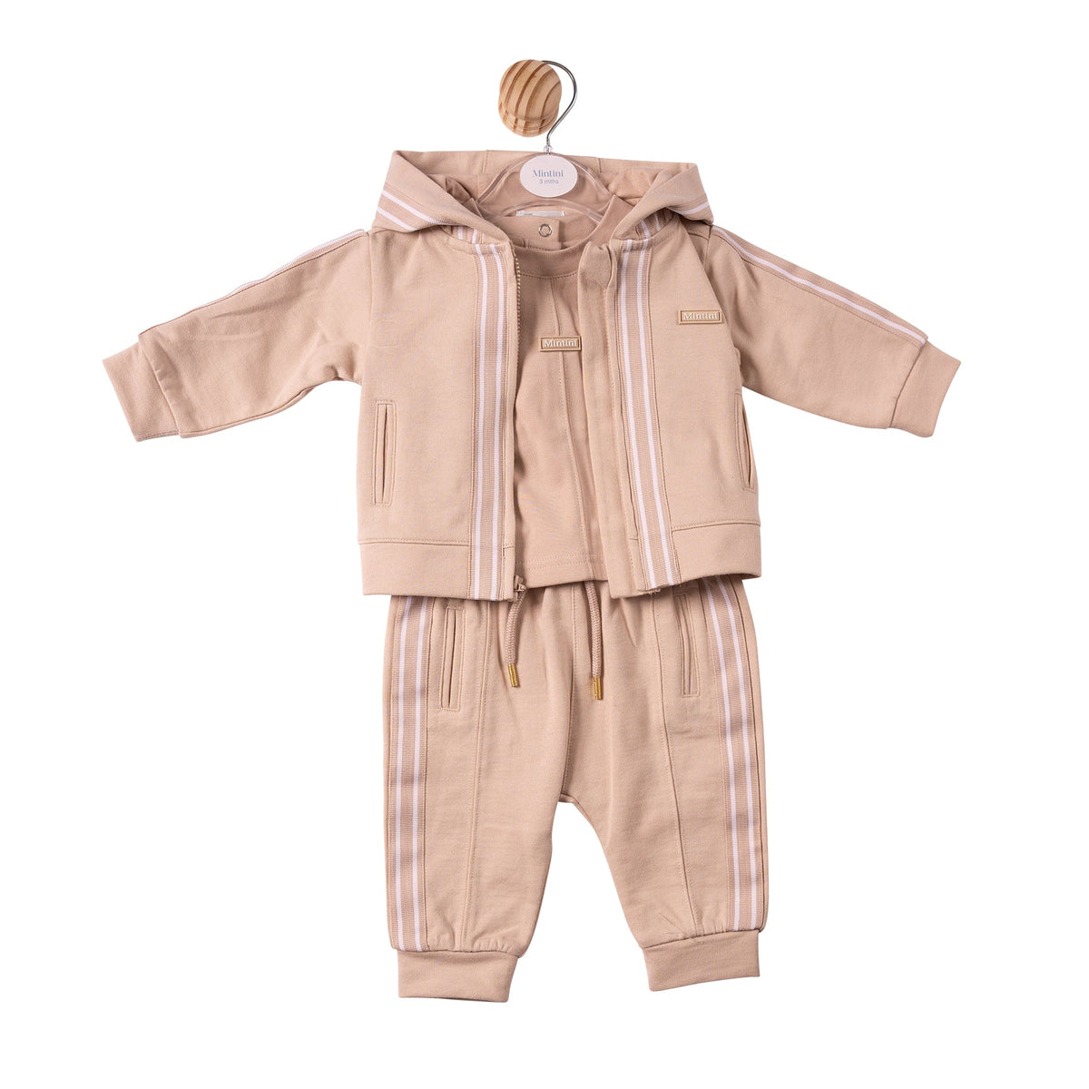 Beige Tape 3pc Tracksuit - MB7414