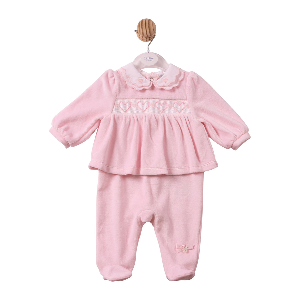 Pink Smocking Babygrow - MB7420