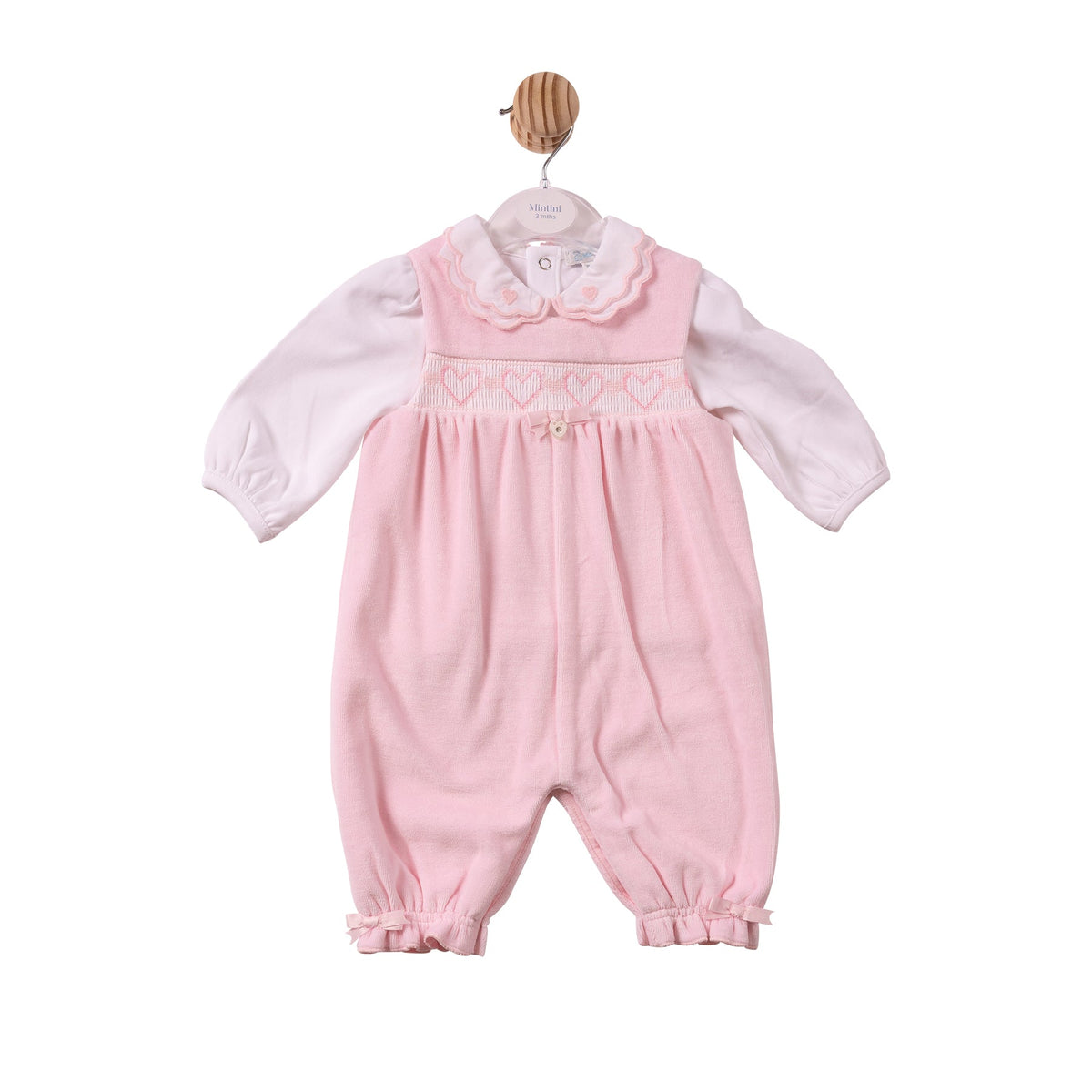 Pink Smocking Top & Dungaree - MB7421
