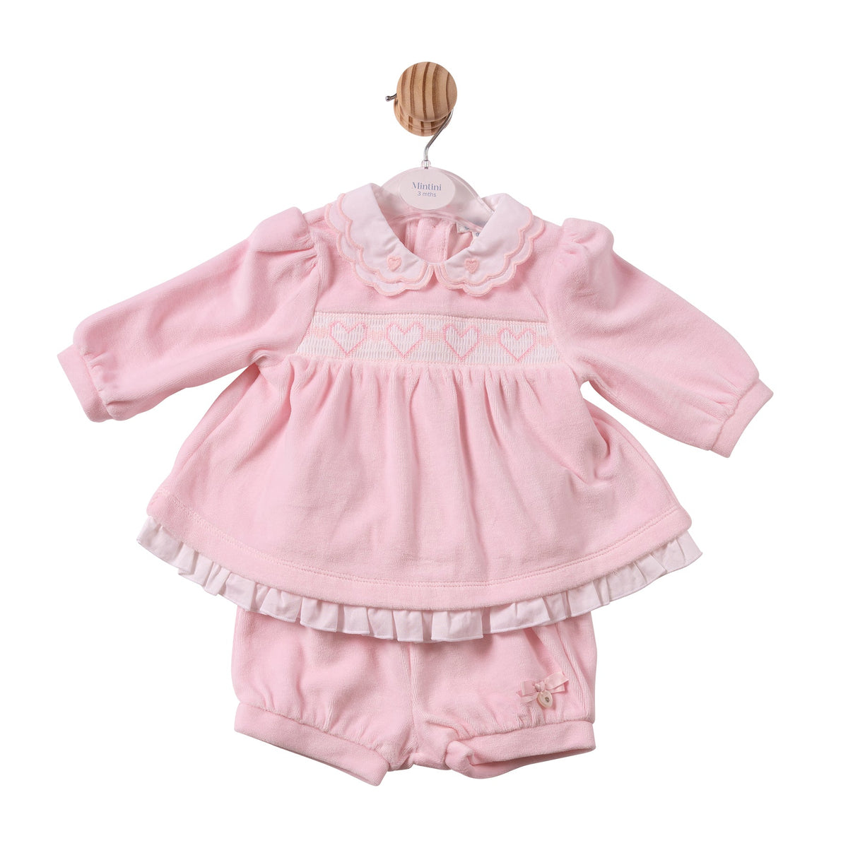 Pink Smocking Top & Bloomer - MB7422