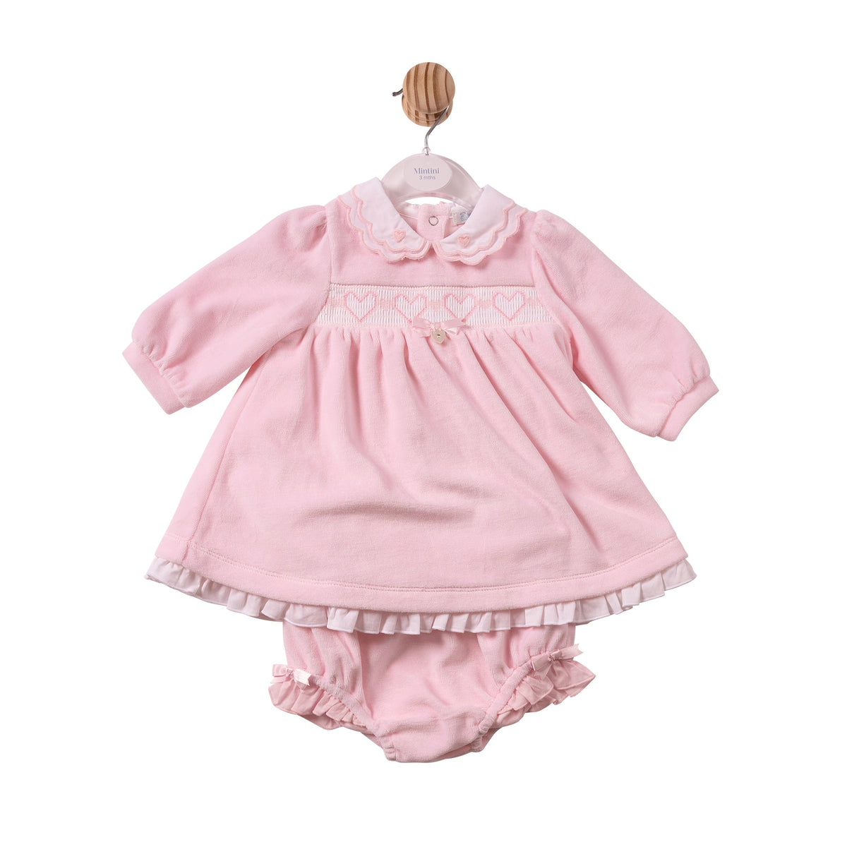 Pink Smocking Dress & Pant - MB7423