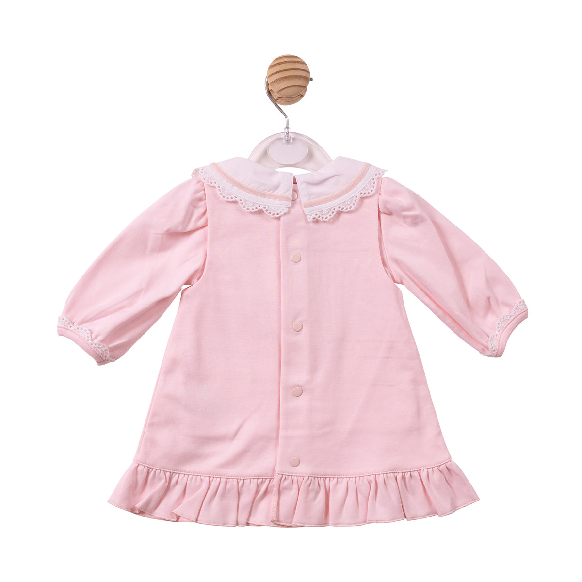 Pink Scalloped Lace Top & Pinafore - MB7434