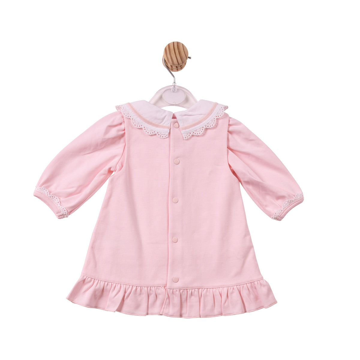 Pink Lace Interlock Top & Pinafore - MB7434