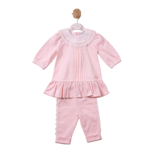 Pink Lace Interlock Tunic & Legging - MB7435