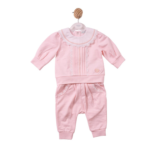 Pink Lace Interlock Tracksuit - MB7436
