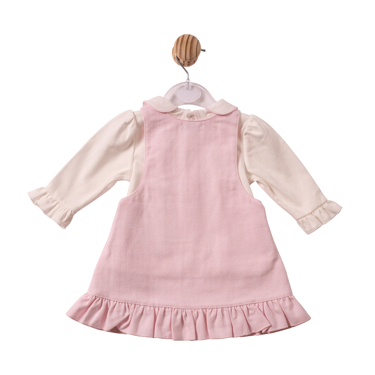Pink Herringbone Top & Pinafore - MB7449