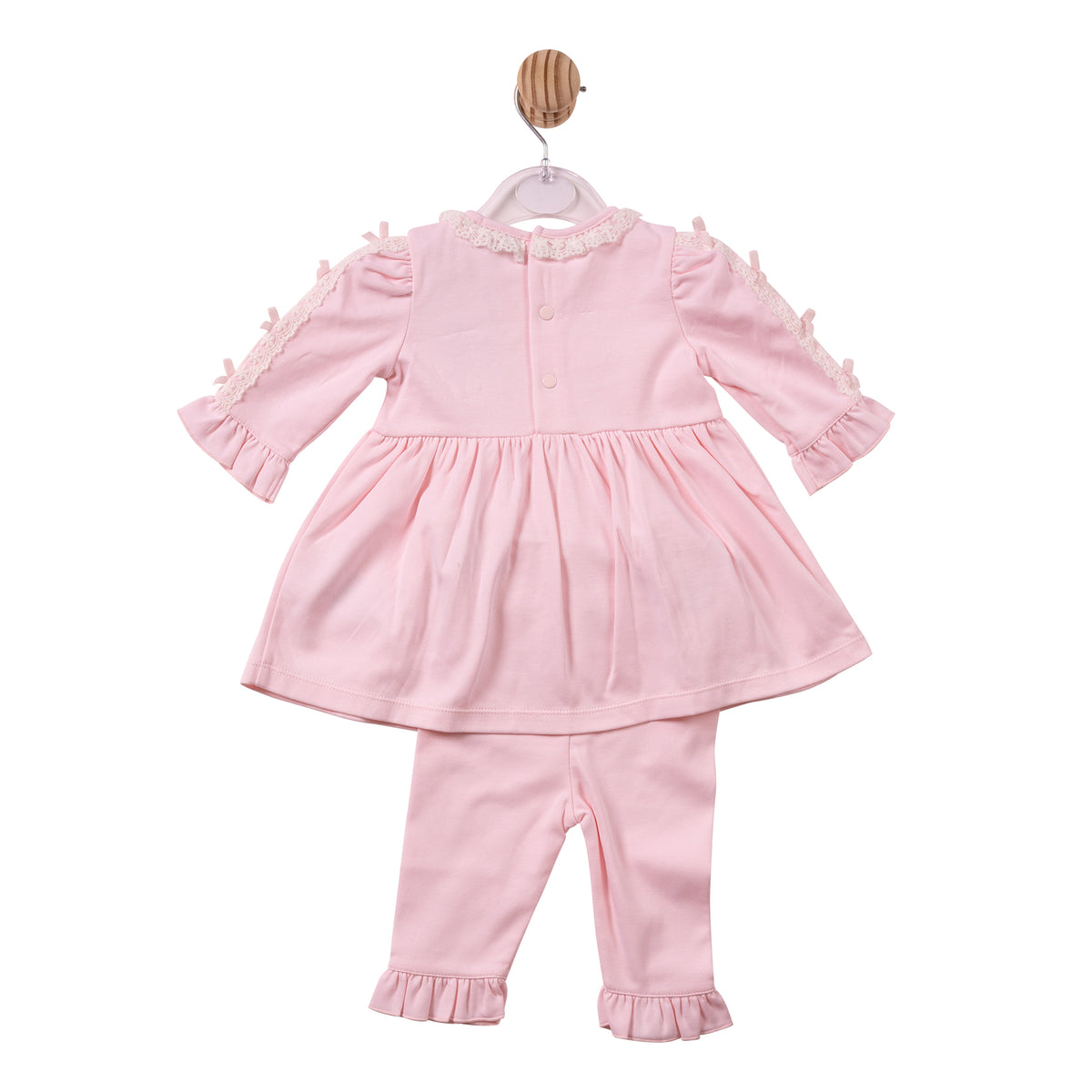 Pink Lace Bows Dress & Legging - MB7468