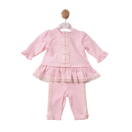Pink Lace Bows Tunic & Legging - MB7469