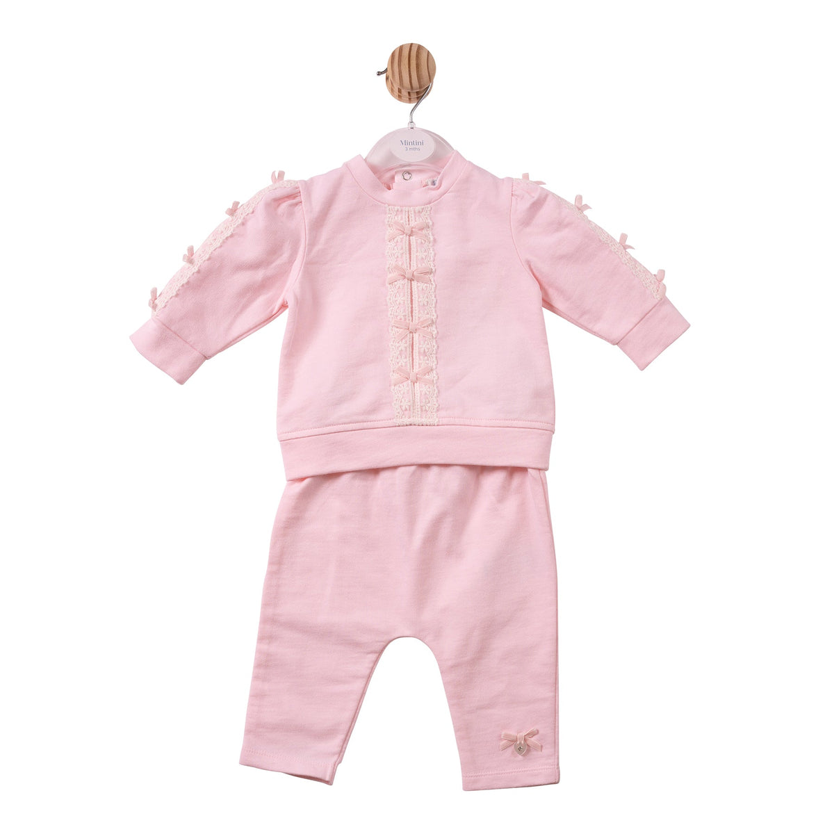 Pink Lace Bows Tracksuit - MB7470