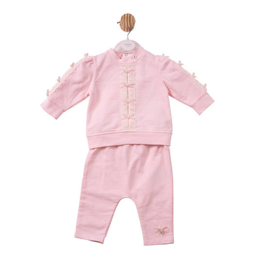 Pink Lace Bows Tracksuit - MB7470