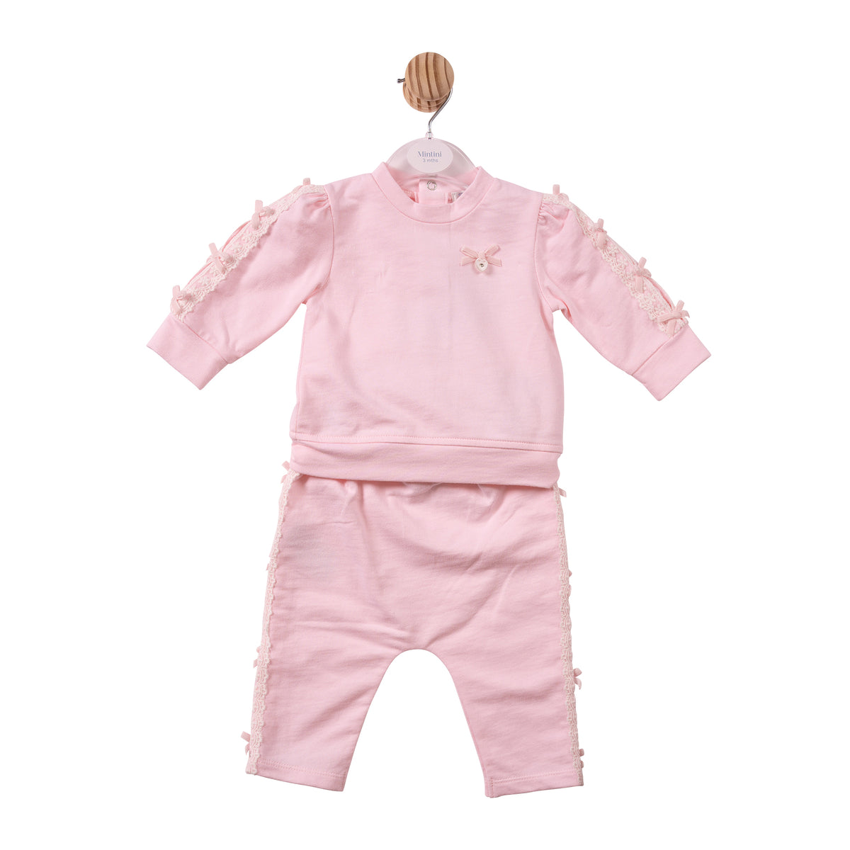 Pink Lace Bows Jogset - MB7471