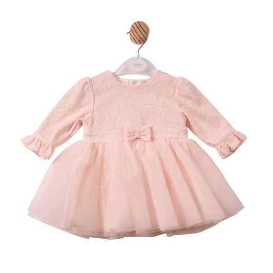 Pink Floral Lace Dress - MB7477