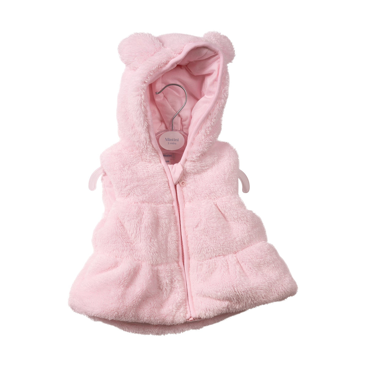 Pink Teddy Fur Gilet - MB7505