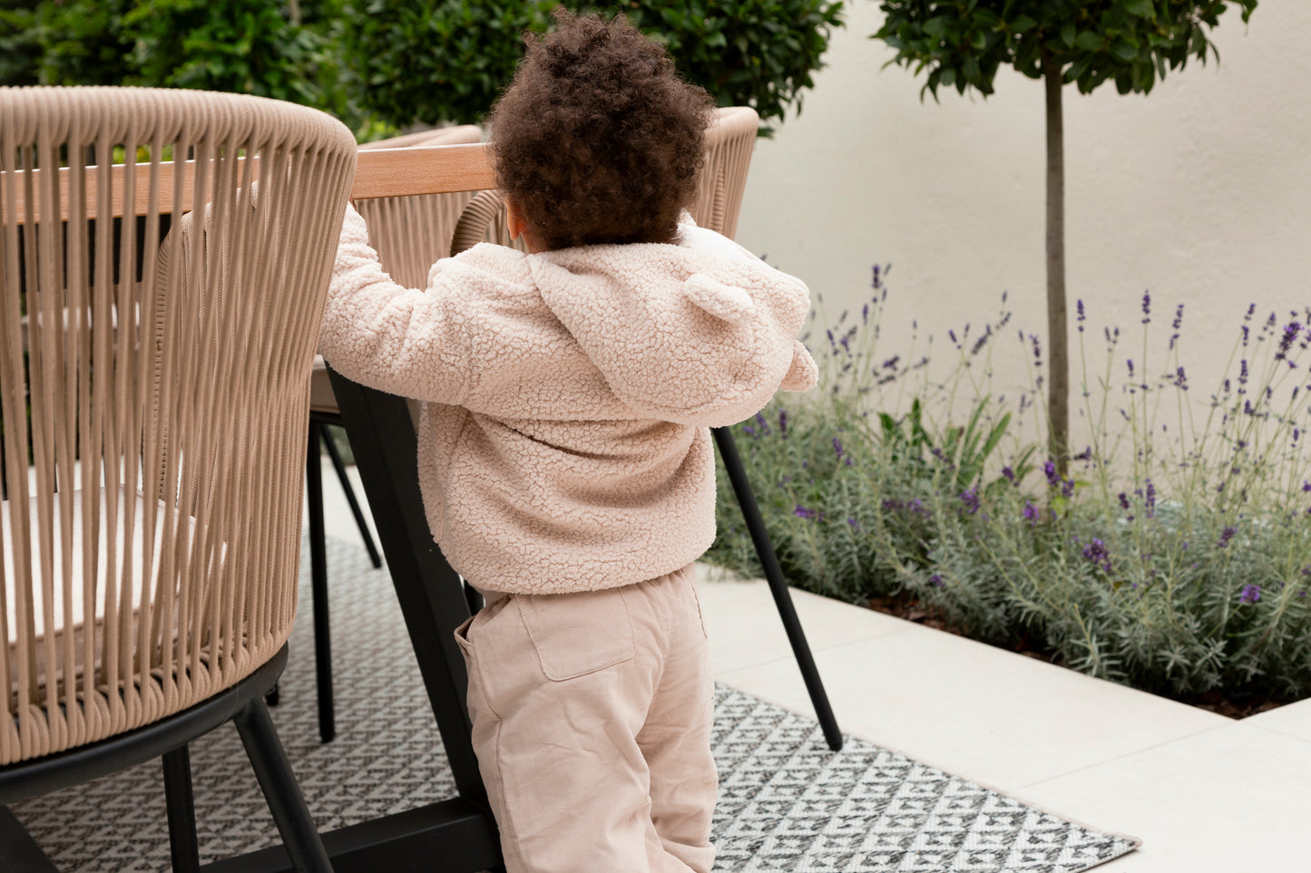 Unisex Beige Teddy Fur Jacket