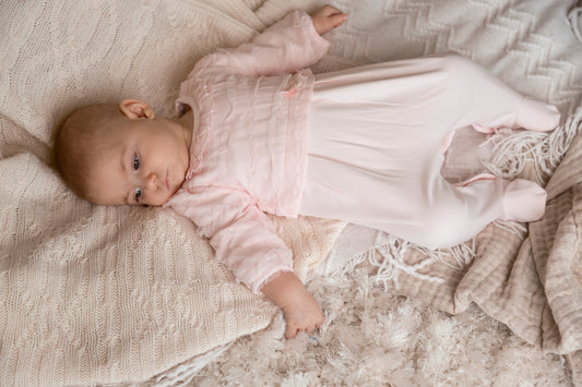 Pink Ruffle Babygrow
