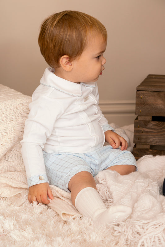 Printed Check Top and Bloomer Short