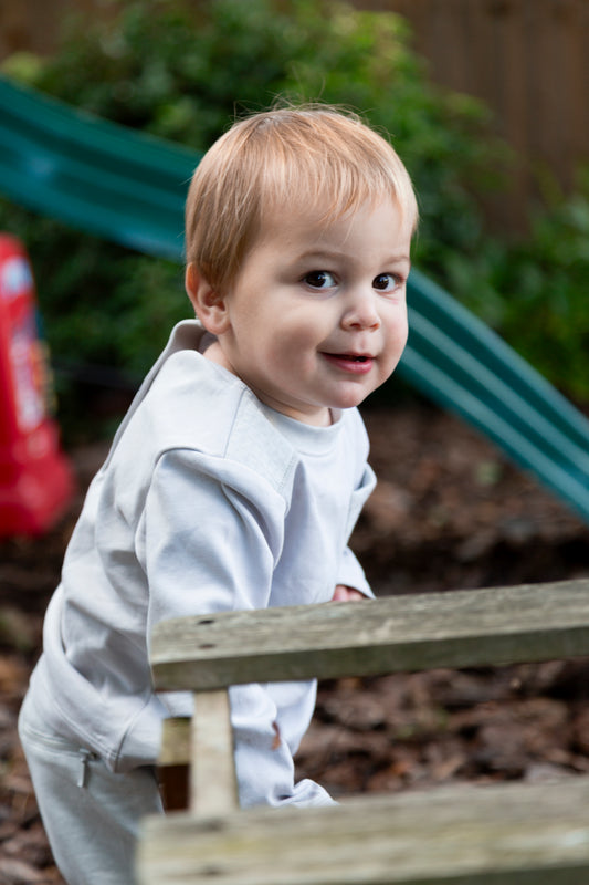 Grey Square Jacquard Top and Jogpant