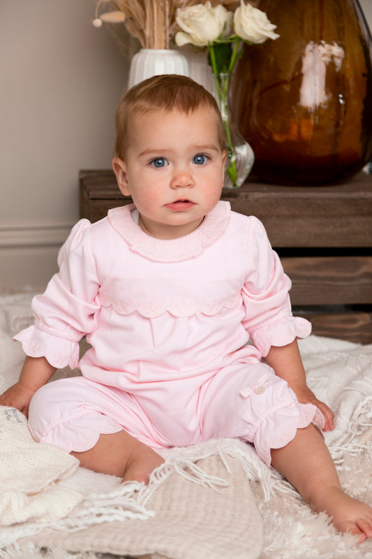 Pink Interlock Romper