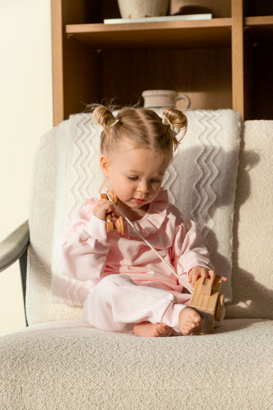 Pink Ribbon Pleat Tracksuit