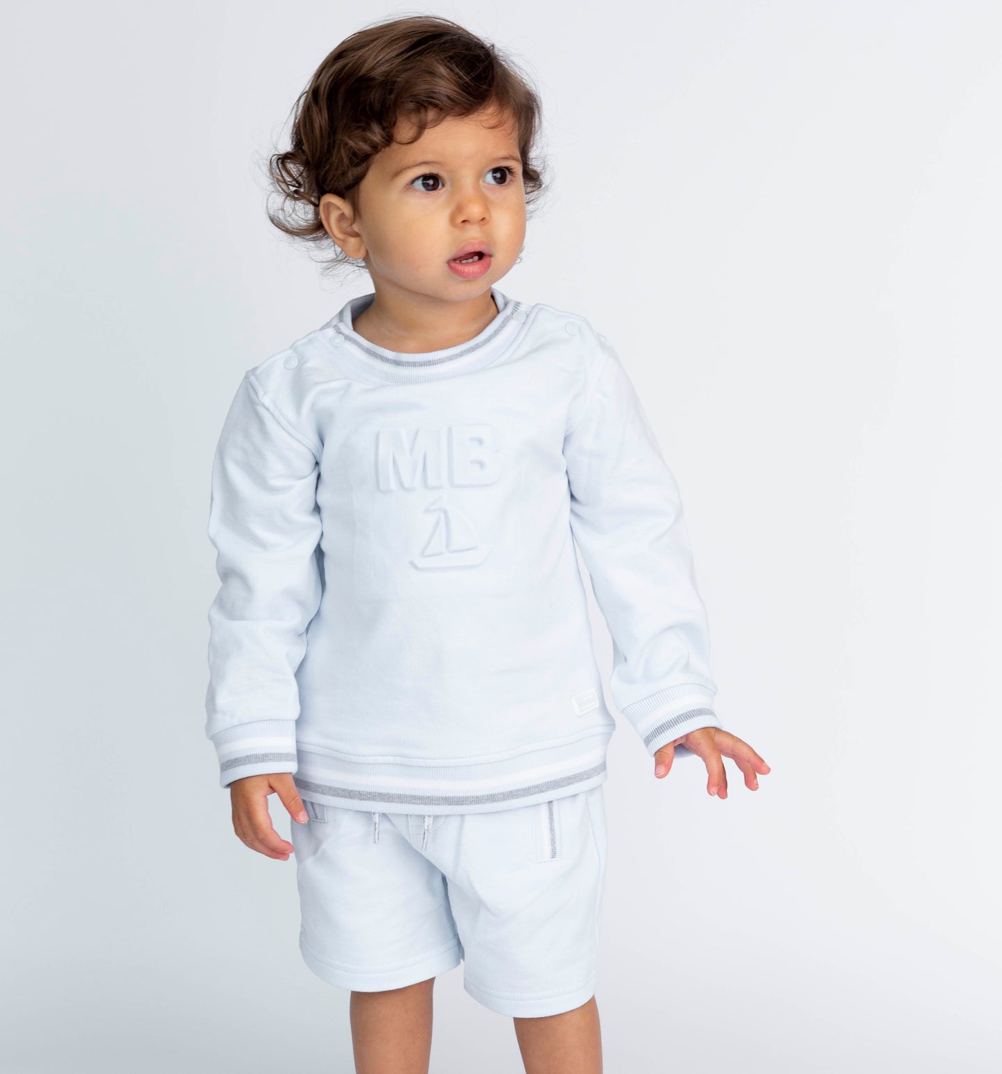 Blue Mintini Boat Sweatshirt and Short