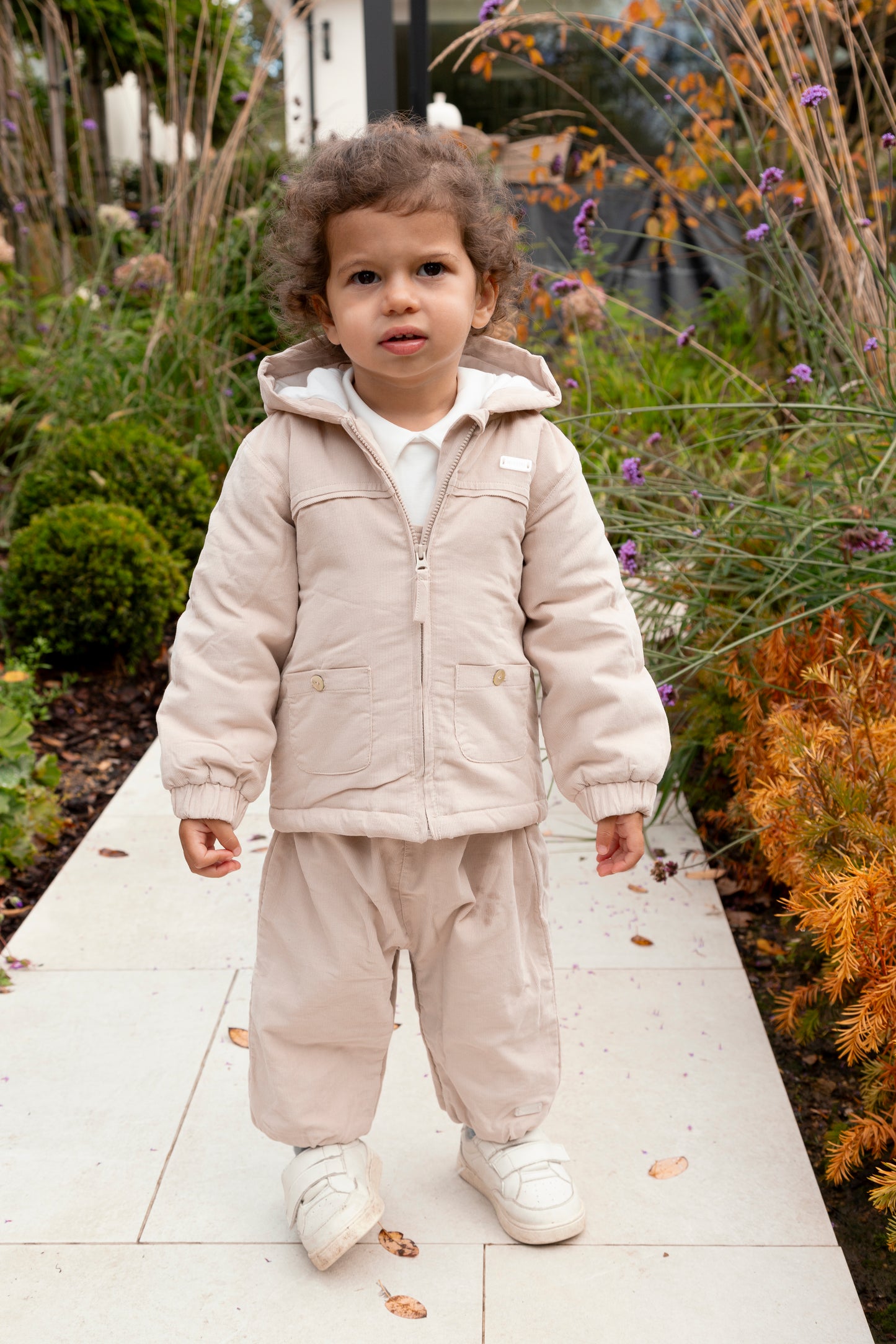 Unisex Beige Needlecord Jacket