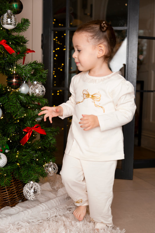 Vanilla Bow Tracksuit
