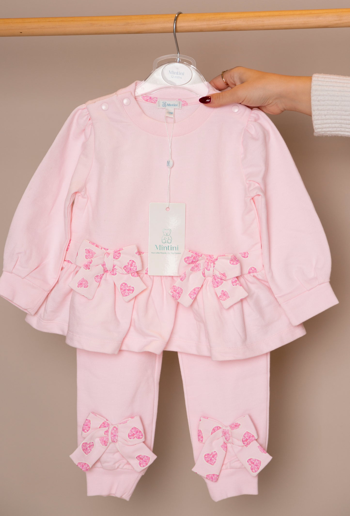 Pink Bow Frill Tracksuit