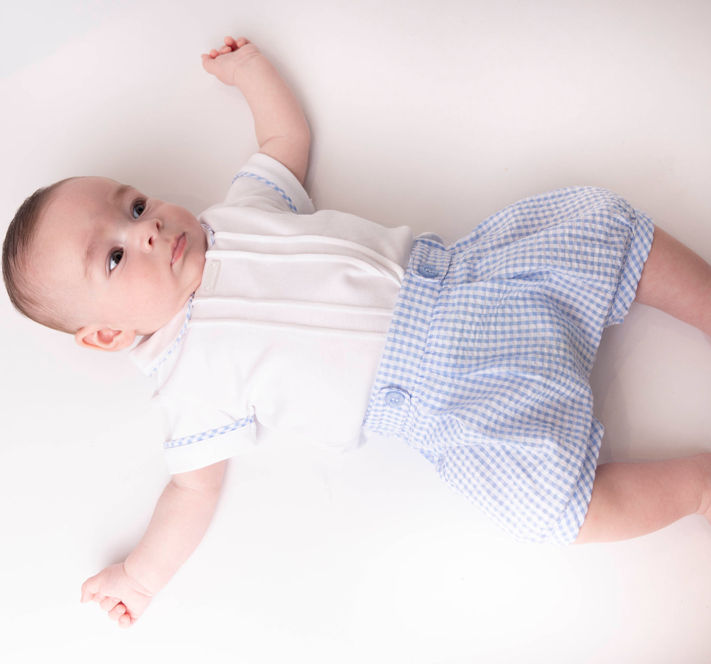 Blue Seersucker Top and Bloomer Short