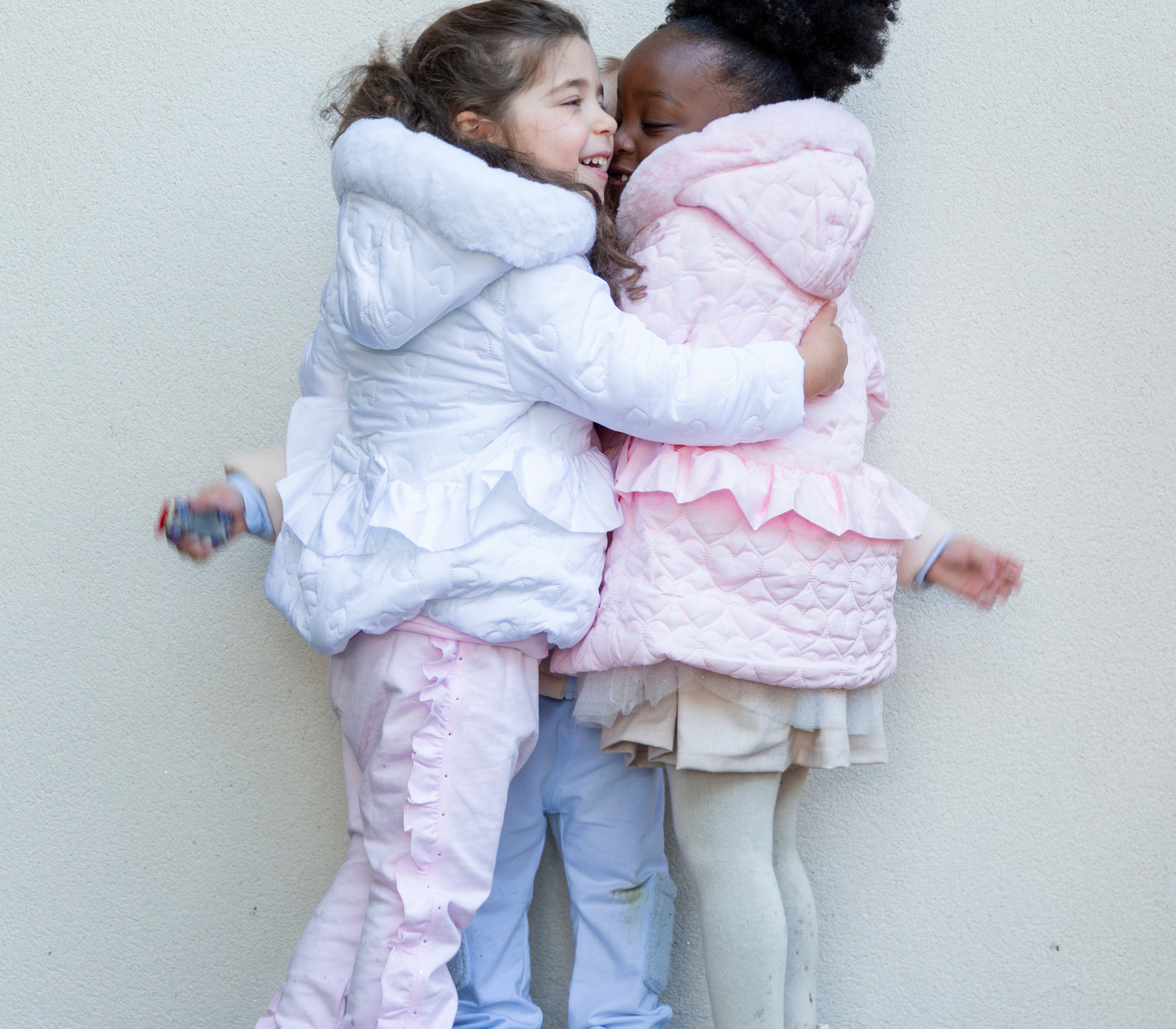 Flocked Pink Heart Coat