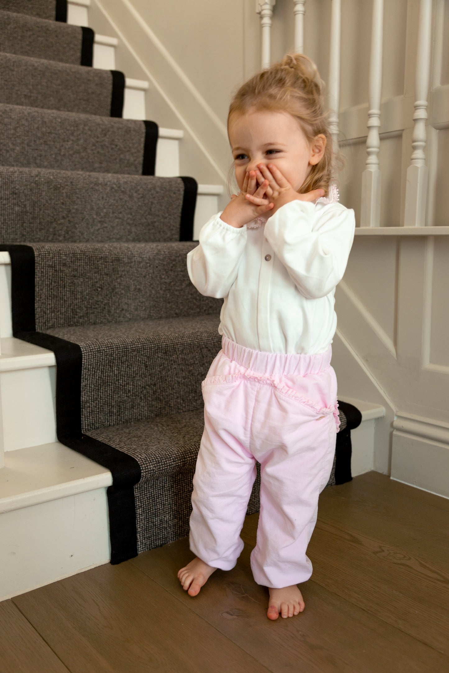 Pink Needlecord Top and Trouser